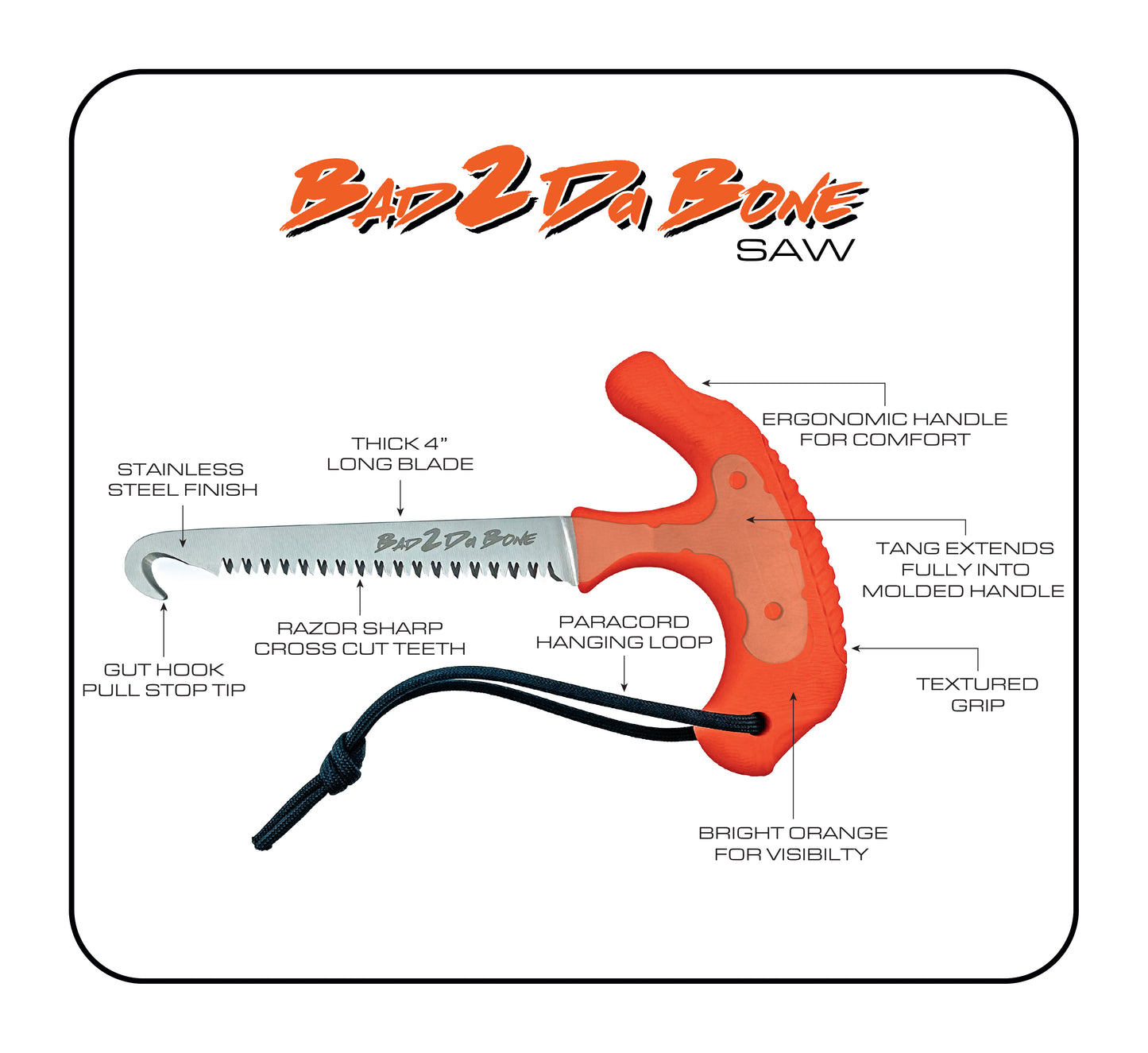 BAD 2 DA BONE™ | BONE SAW & GUT HOOK COMBO