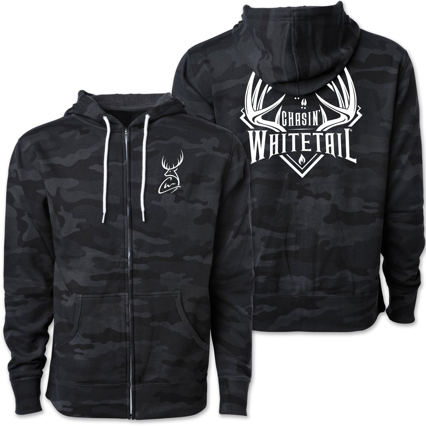 CHASIN' WHITETAIL® 10pt RACK ZIP UP HOODIE